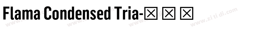 Flama Condensed Tria字体转换 Flama Condensed Tria字体转换